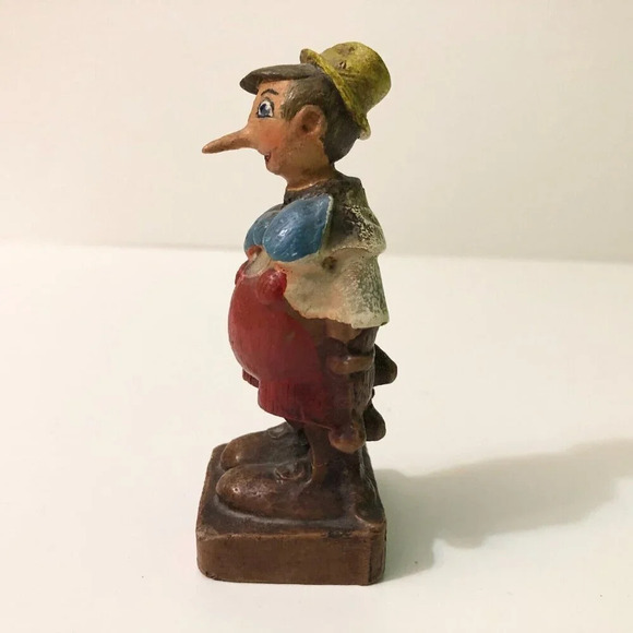 Vintage Pinocchio Figure Walt Disney Chicago 4.5 Inch Tall Flaws - Picture 4 of 16